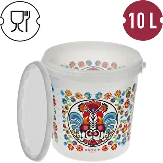 Food bucket "GWIOZDA" 10 L with lid – photo 4
