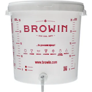 Fermentation bucket 30 L with printing, tap and plastic airlock UA – photo 4