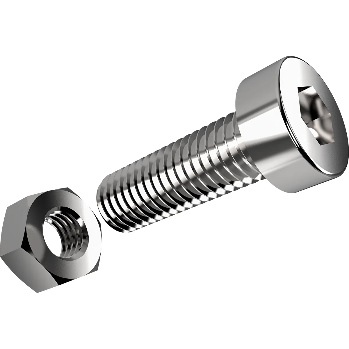 A set of bolts and nuts for distillation modules
