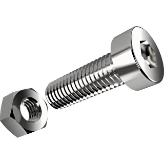 A set of bolts and nuts for distillation modules