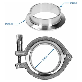 Complete Tri-Clamp fitting 77.5 x 60 mm – photo 5