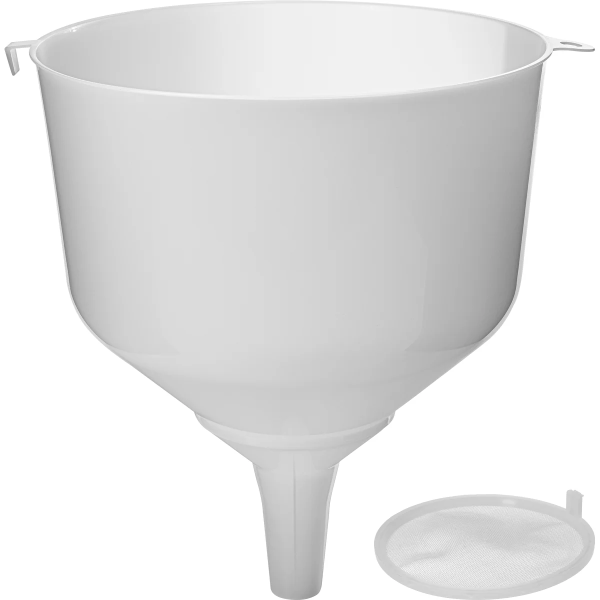 Set - plastic funnel Ø25 with strainer