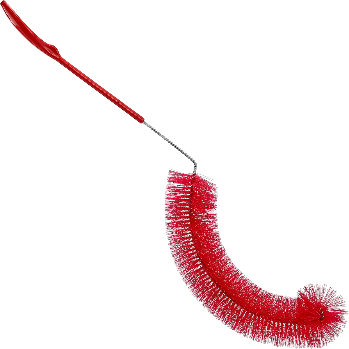 Brush for cleaning demijohns – curved