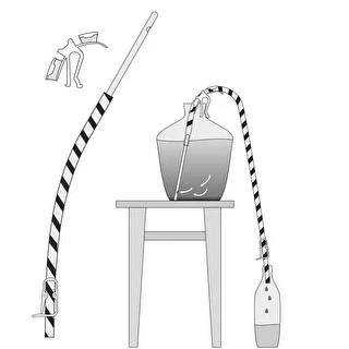 Wine siphon hose with handle and clamp – photo 10