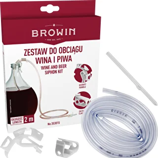 Wine siphon hose with handle and clamp – photo 2