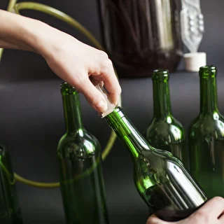 0.75 L wine bottle with corks and caps - 12 pcs – photo 8
