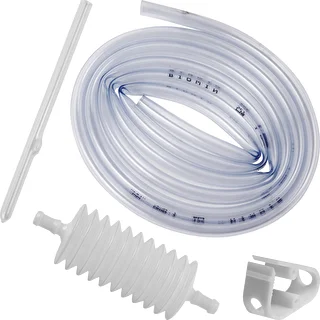 Wine siphon hose tubing with hand pump
