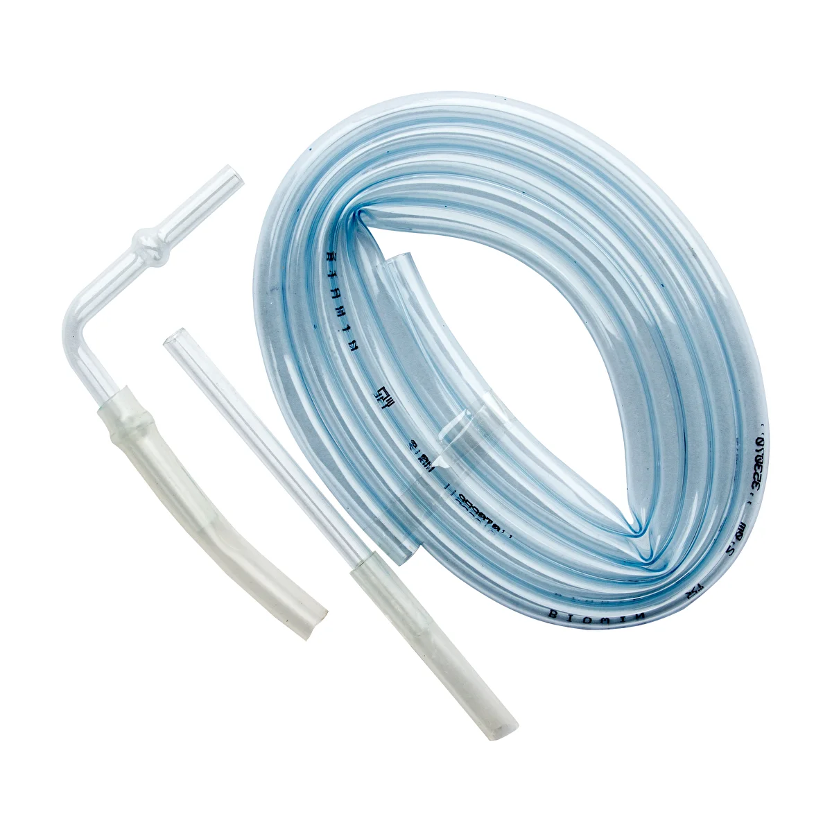 Distiller tubing set with elbow pipe