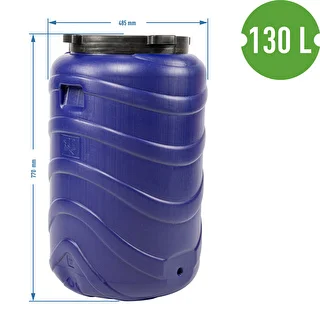 130 L Barrel / Drum , blue colour – photo 9