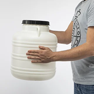 40l Barrel / Drum with handles , white colour – photo 9