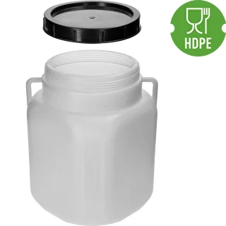 Square Barrel for 30 L, white, with handles, Sterk – photo 4