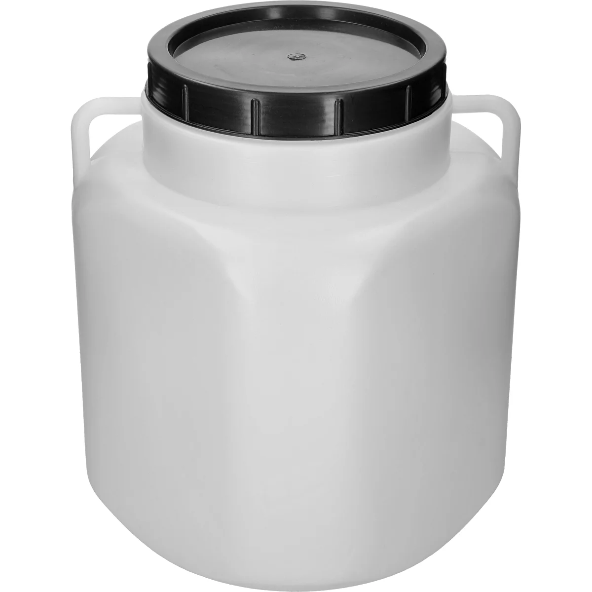 Square Barrel for 40 L, white, with handles, Sterk