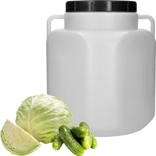 Square Barrel for 40 L, white, with handles, Sterk – photo 3