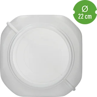 Square Barrel for 40 L, white, with handles, Sterk – photo 5