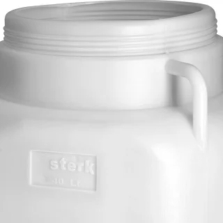 Square Barrel for 40 L, white, with handles, Sterk – photo 8