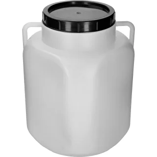 Square Barrel for 50 L, white, with handles, Sterk