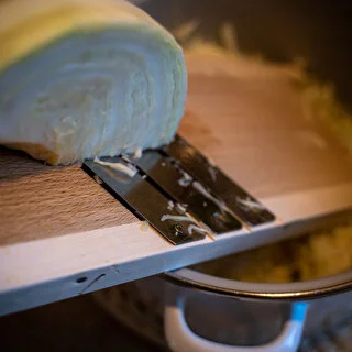 Wooden cabbage shredder 45x15cm , 3 blades – photo 2