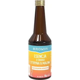 Lemon and raspberry flavoured essence - 40 ml, for 4 L