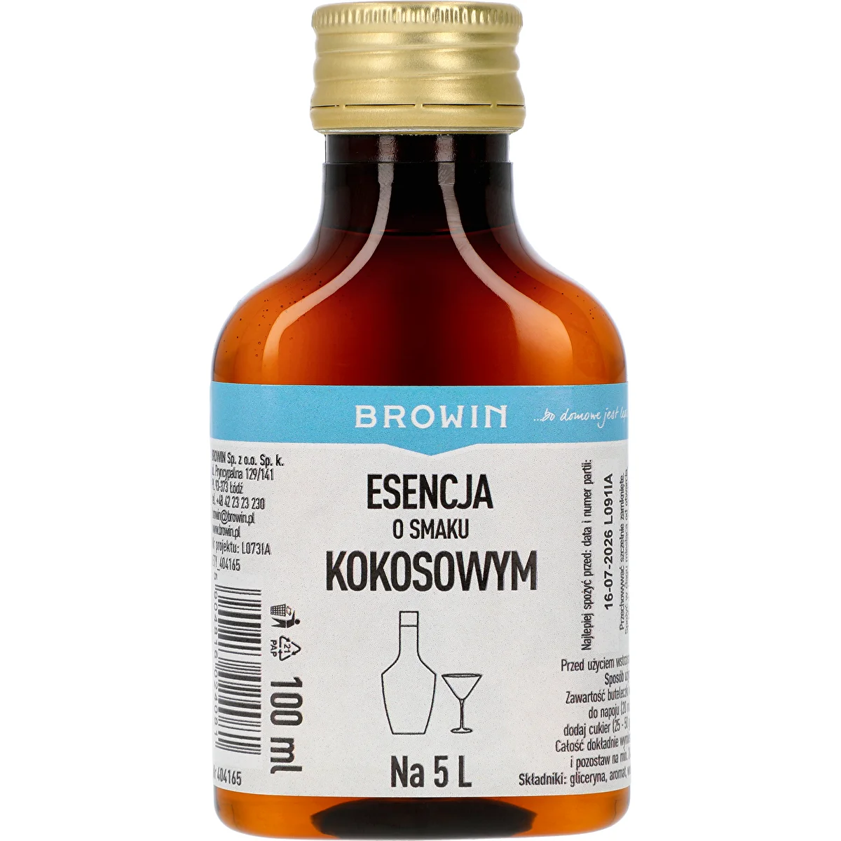 Coconut Flavour Essence for 5 L - 100 ml