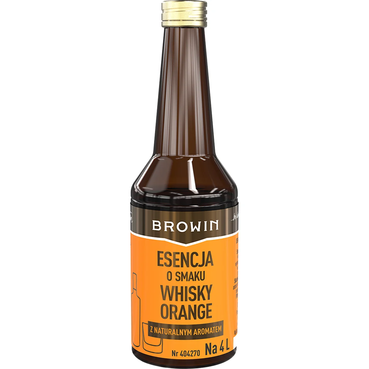 Whisky Orange Flavor Essence for 4 L - 40 ml