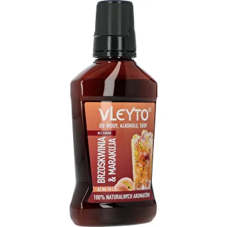 VLEYTO Peach & Passion Fruit – flavor essence with natural flavors, 250 ml – photo 3