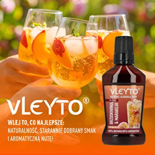 VLEYTO Peach & Passion Fruit – flavor essence with natural flavors, 250 ml – photo 6
