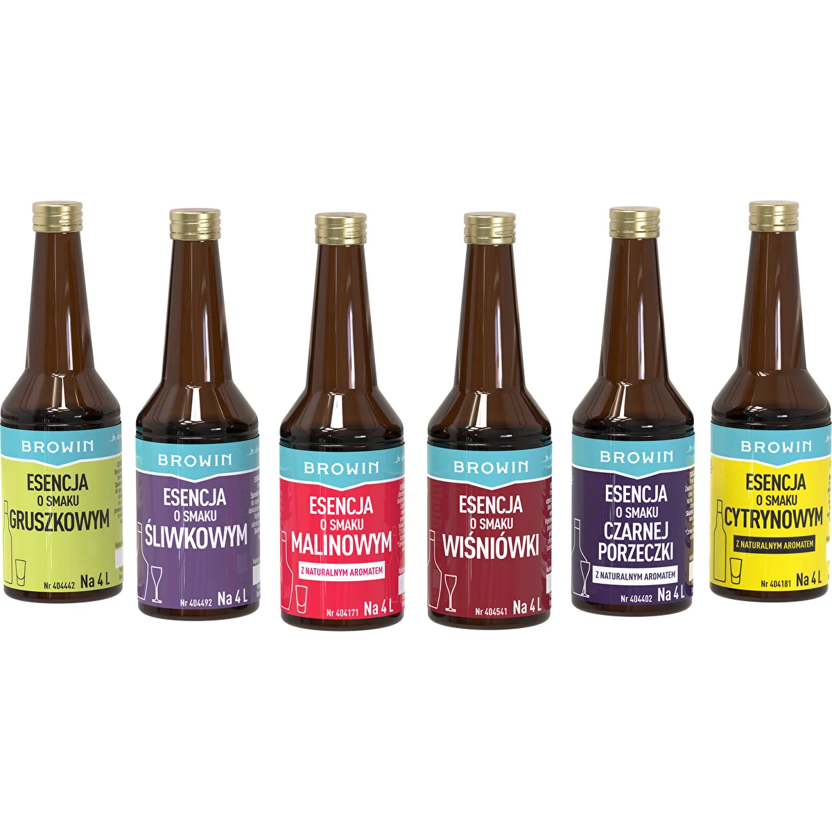 A set of 6 flavouring essences - FRUITY 6x40 ml