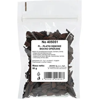 Heavily toasted oak wood flakes, 50 g – photo 2