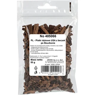 American Oak Chips, Heavily Toasted, from Bourbon Barrels, 50 g – photo 2