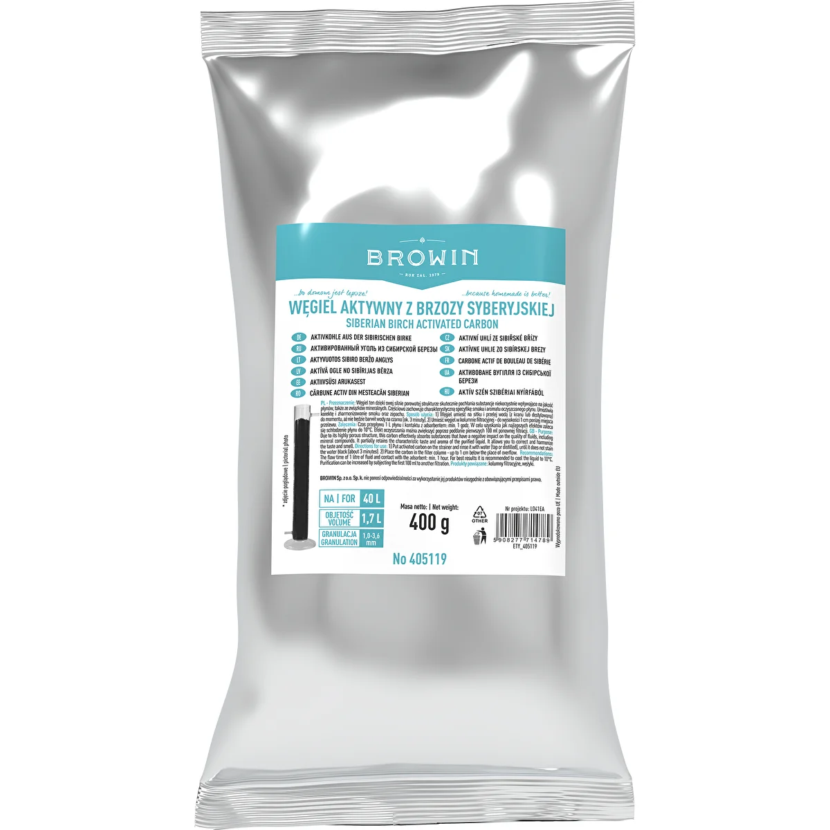 Siberian Birch Active Carbon - 0,4kg