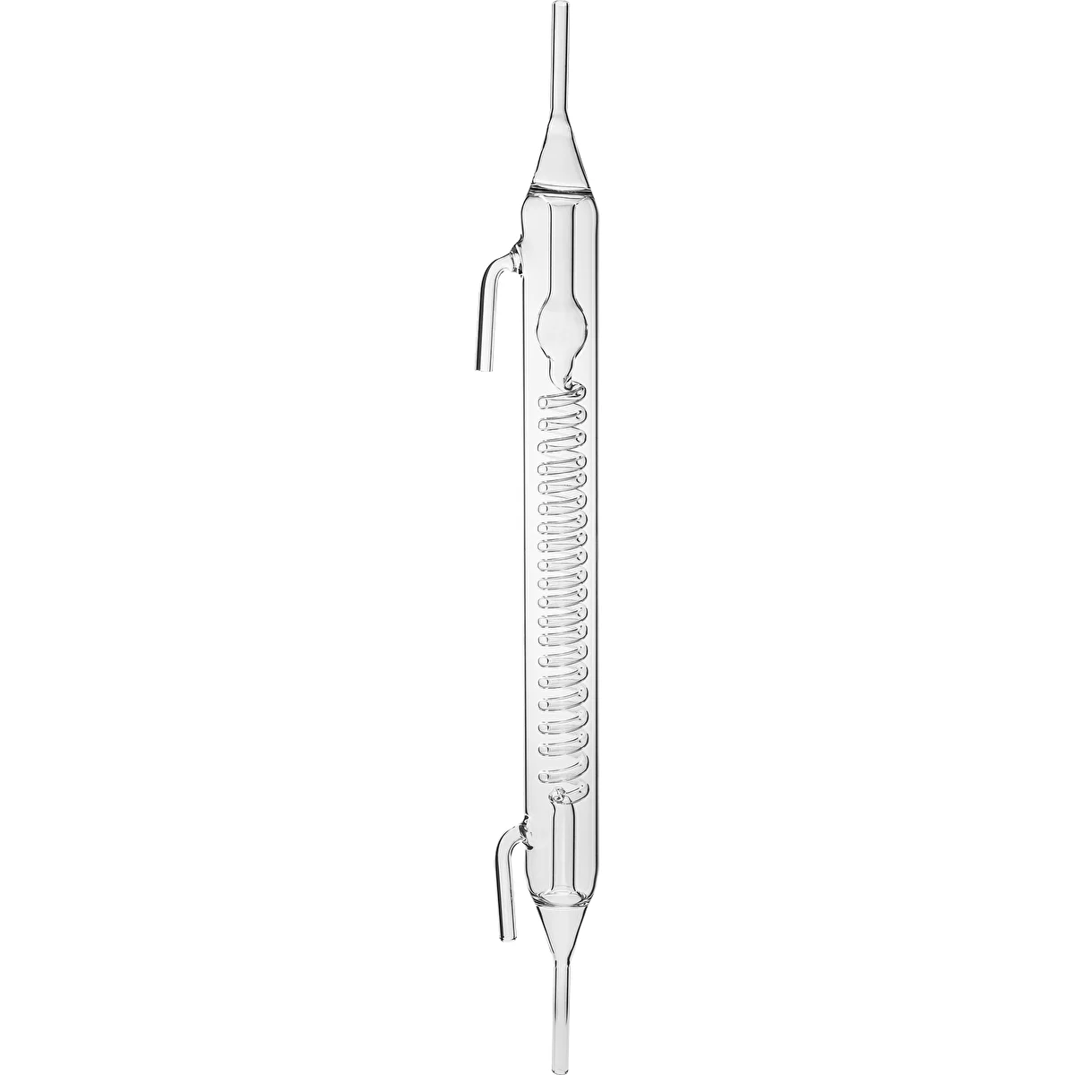 Glass spiral - bubble condenser
