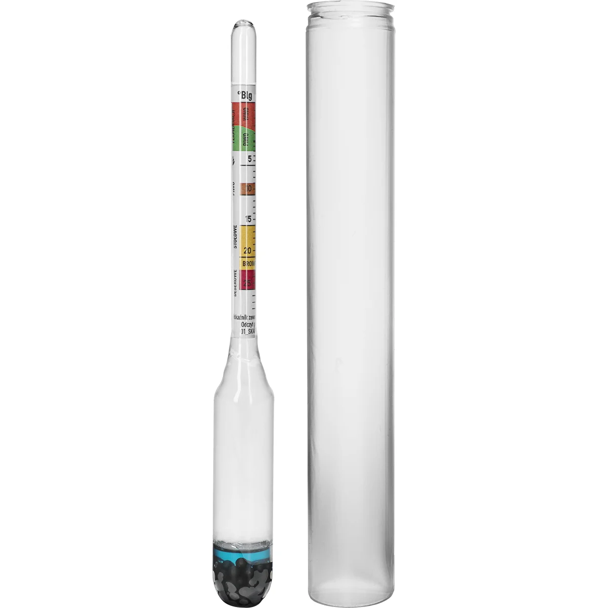 Sugar hydrometer, sugar content indicator 0 - 29°Blg