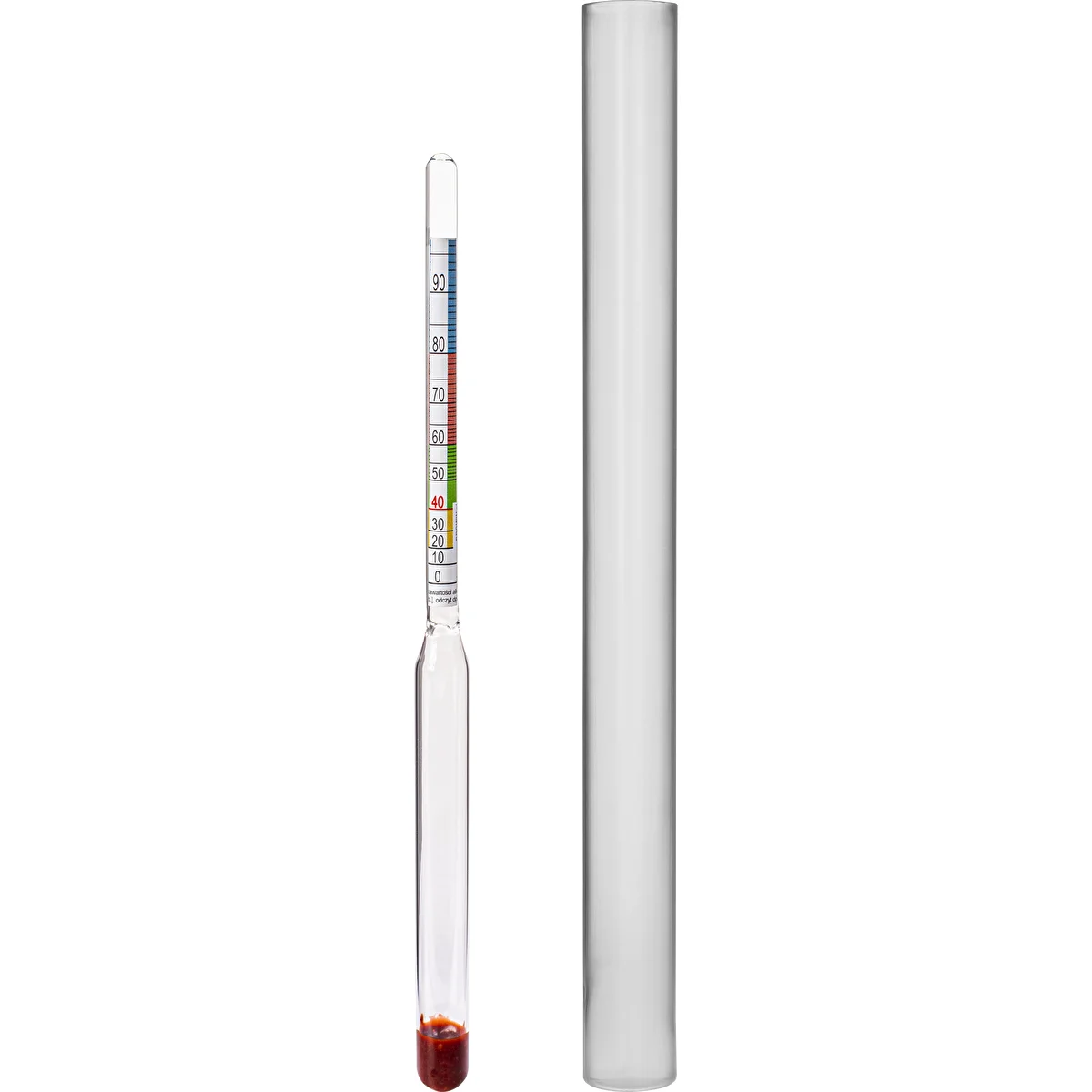 Hydrometer with potential alcohol scale