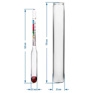 Hydrometer with potential alcohol scale , small – photo 3