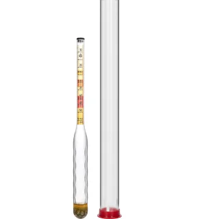 Shatterproof Mead Hydrometer with Test Tube, Measurement Range: 10-50°Blg