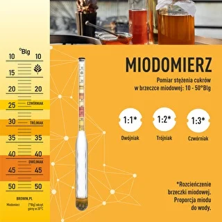 Shatterproof Mead Hydrometer with Test Tube, Measurement Range: 10-50°Blg – photo 5
