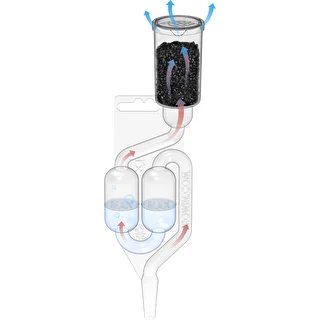 Fermentation smell absorber with Maxi airlock and carbon