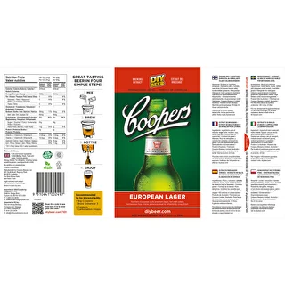 European Lager Coopers beer concentrate 1,7kg for 23l of beer – photo 5