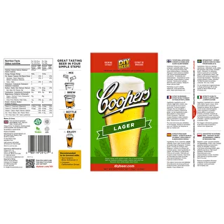 Lager Coopers beer concentrate 1,7kg for 23l of beer – photo 5
