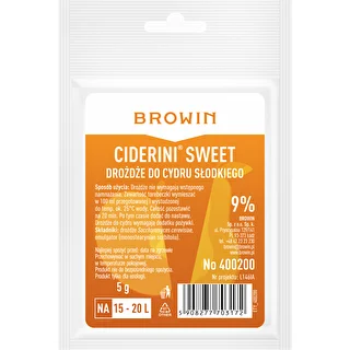 Semi-sweet and sweet cider yeast , 5g