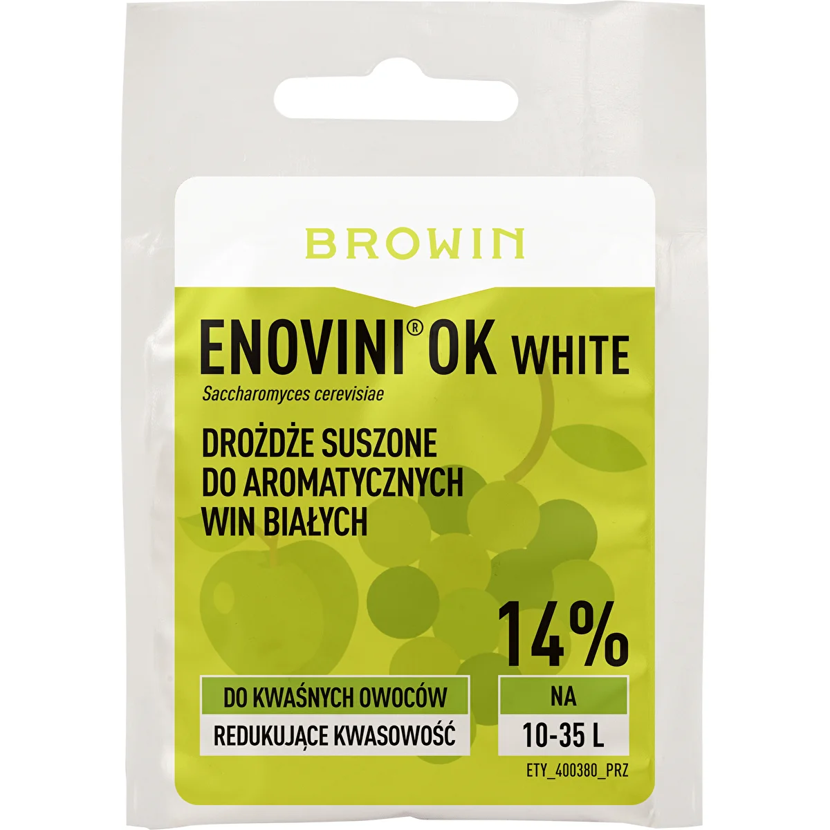 Enovini® OK WHITE yeast - acidity reducing, 7 g