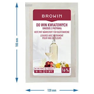 Wine yeast with nutrient - for flower wines, 10-15 L – photo 4