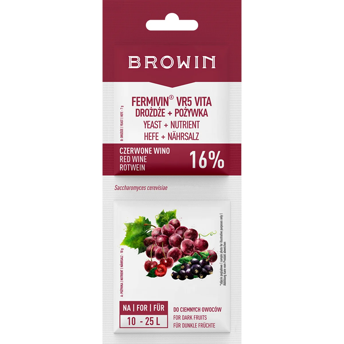 Yeast + nutrient for red wines -Fermivin® VR5 VITA - 17g