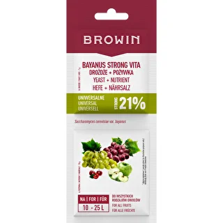 Bayanus yeast + nutrient - universal for all types of wine, 17 g