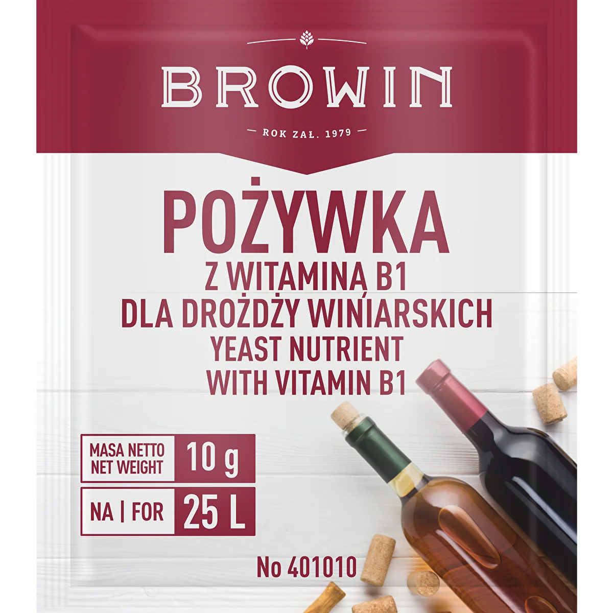 Wine yeast nutrient with Vit. B1, 10g