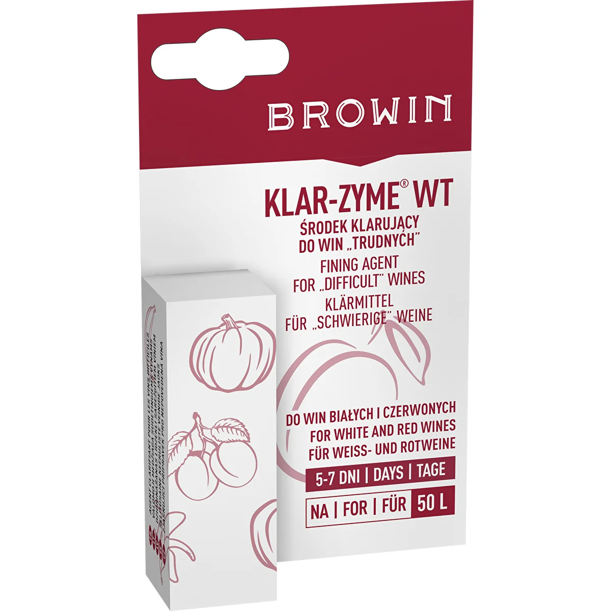 KLAR-ZYME- fining agent for difficult wines, 10ml for 50l