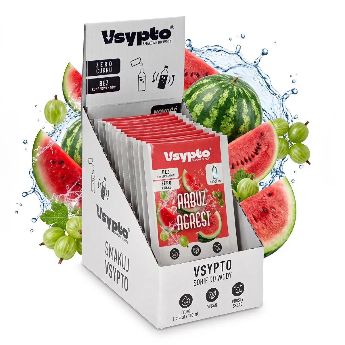 Vsypto Watermelon & Gooseberry - 15x3g Pack
