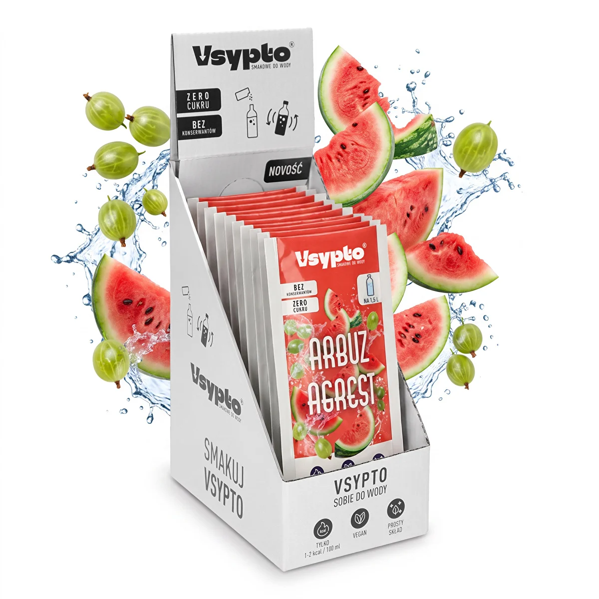Vsypto Watermelon & Gooseberry - 15x9g Pack