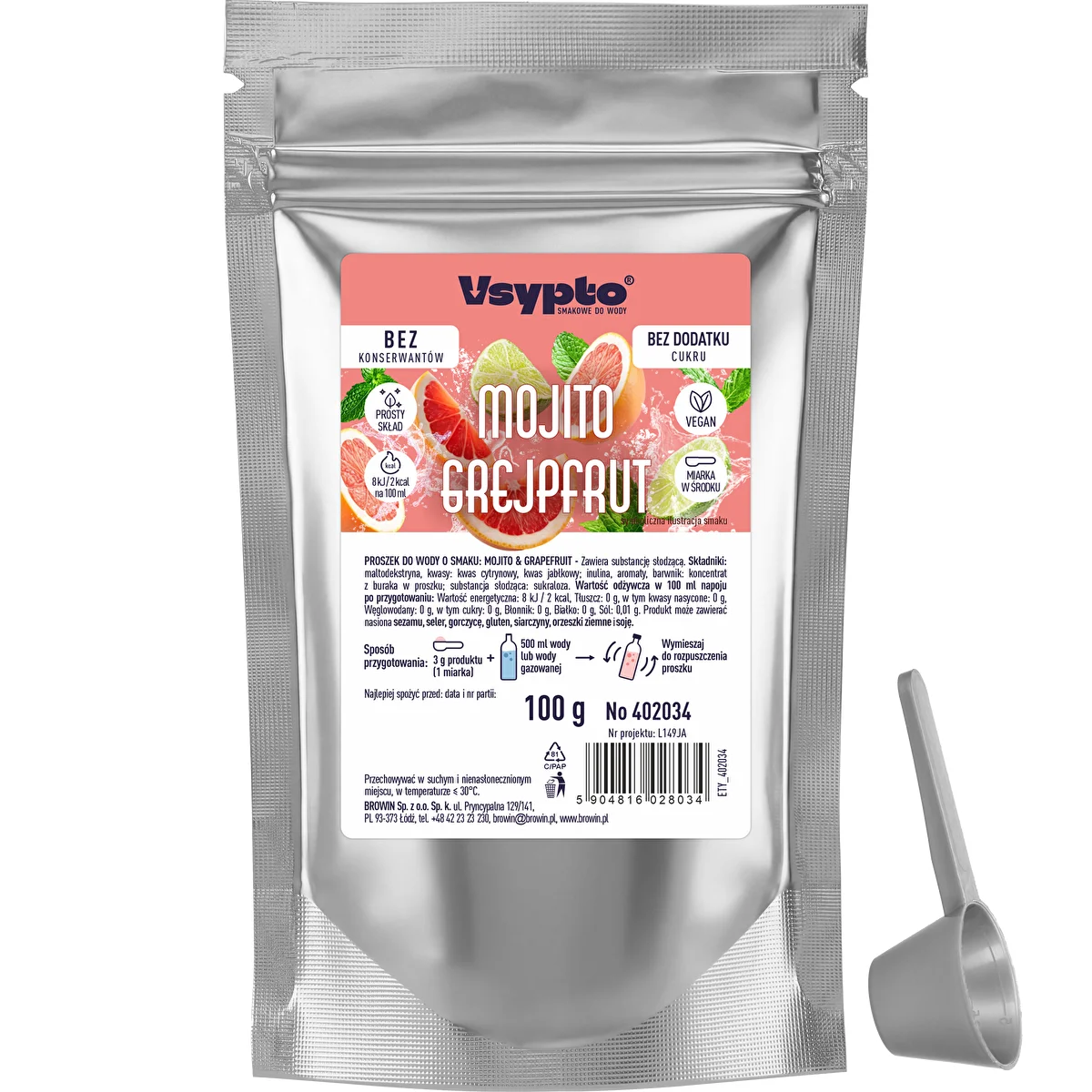 VSYPTO Grapefruit Mojito Flavor 100 g