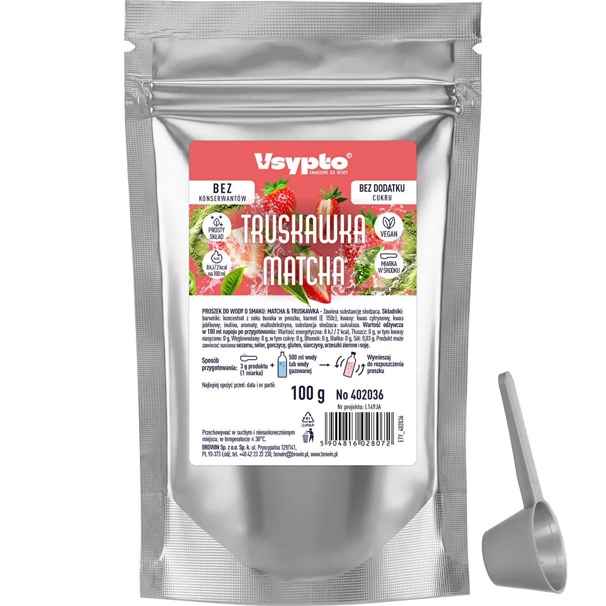 VSYPTO Matcha & Strawberry Flavor 100g